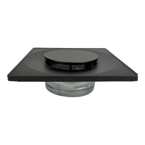 Анемостат универсальный Darco Loft (лофт) ASKV-150-HL.CZ, квадрат (черный) ASKV-150-HL-black фото